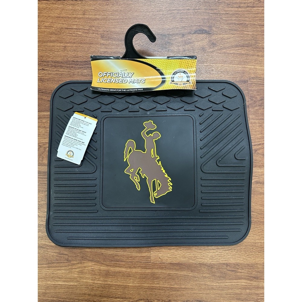 Brand New Fanmats University of Wyoming Cowboys Back Seat Car Utility Mat NCAA